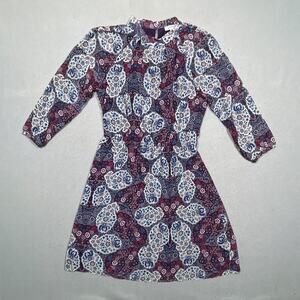 James and Erin Dress Medium Women Floral 3/4 Sleeve A-Line Cottagecore